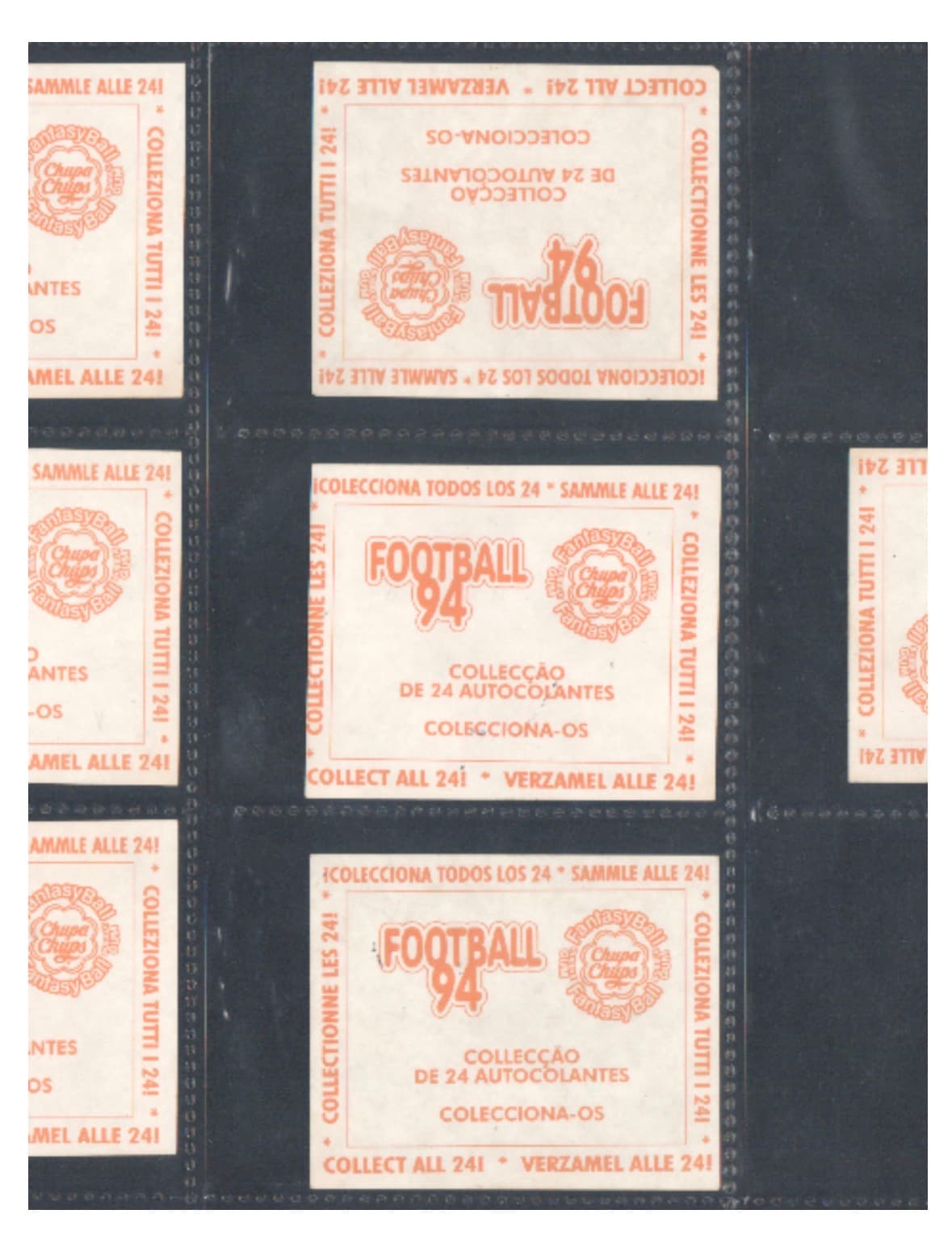 Chupa Chups 1994 World Cup stickers 2