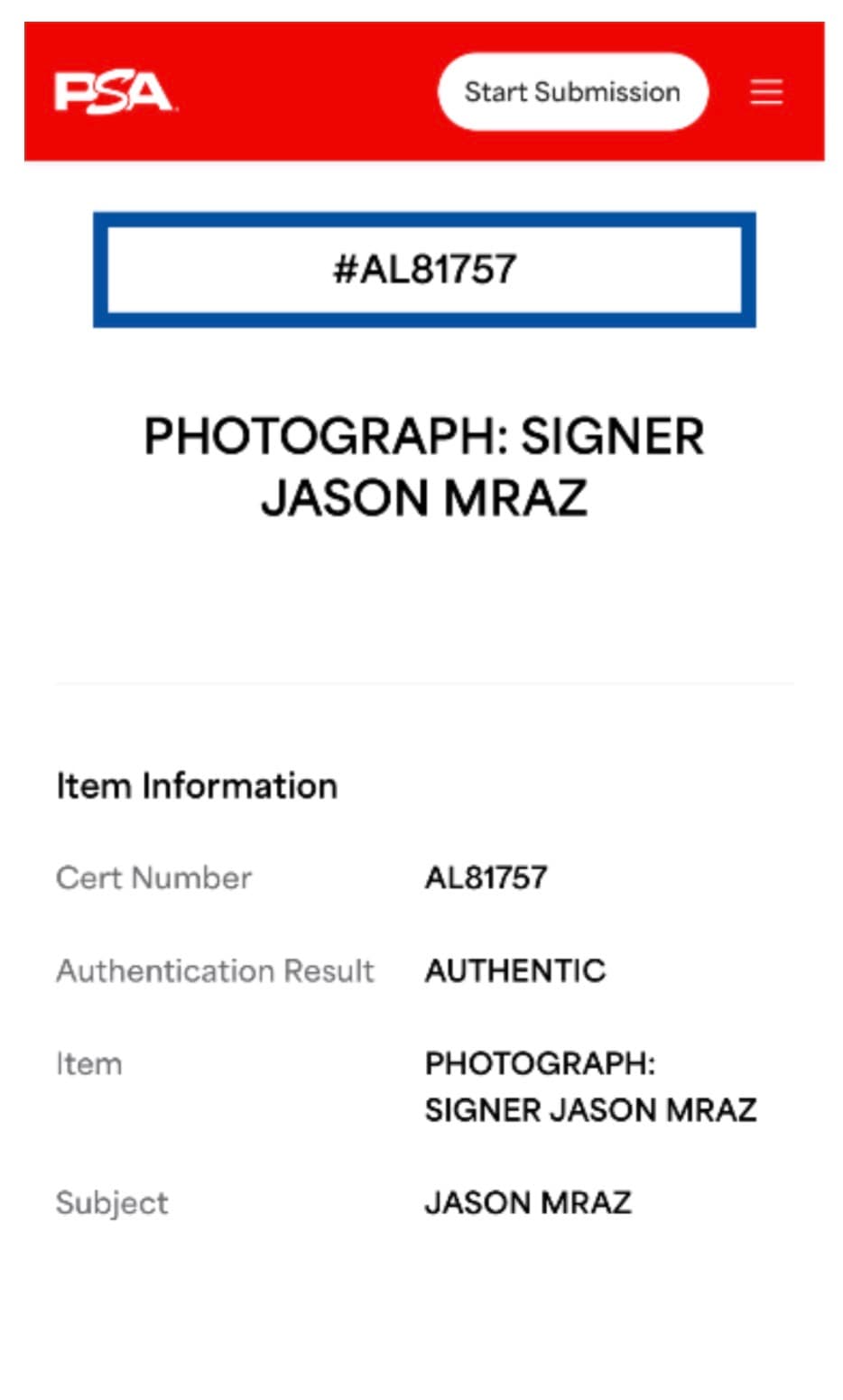 Jason Mraz signed 8x10 photo with PSA/DNA authentication 3