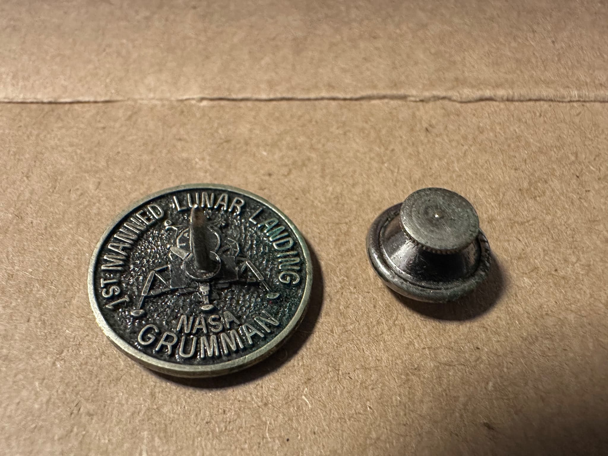 Original Nasa / Grumman Lunar Landing Pin 1969 3