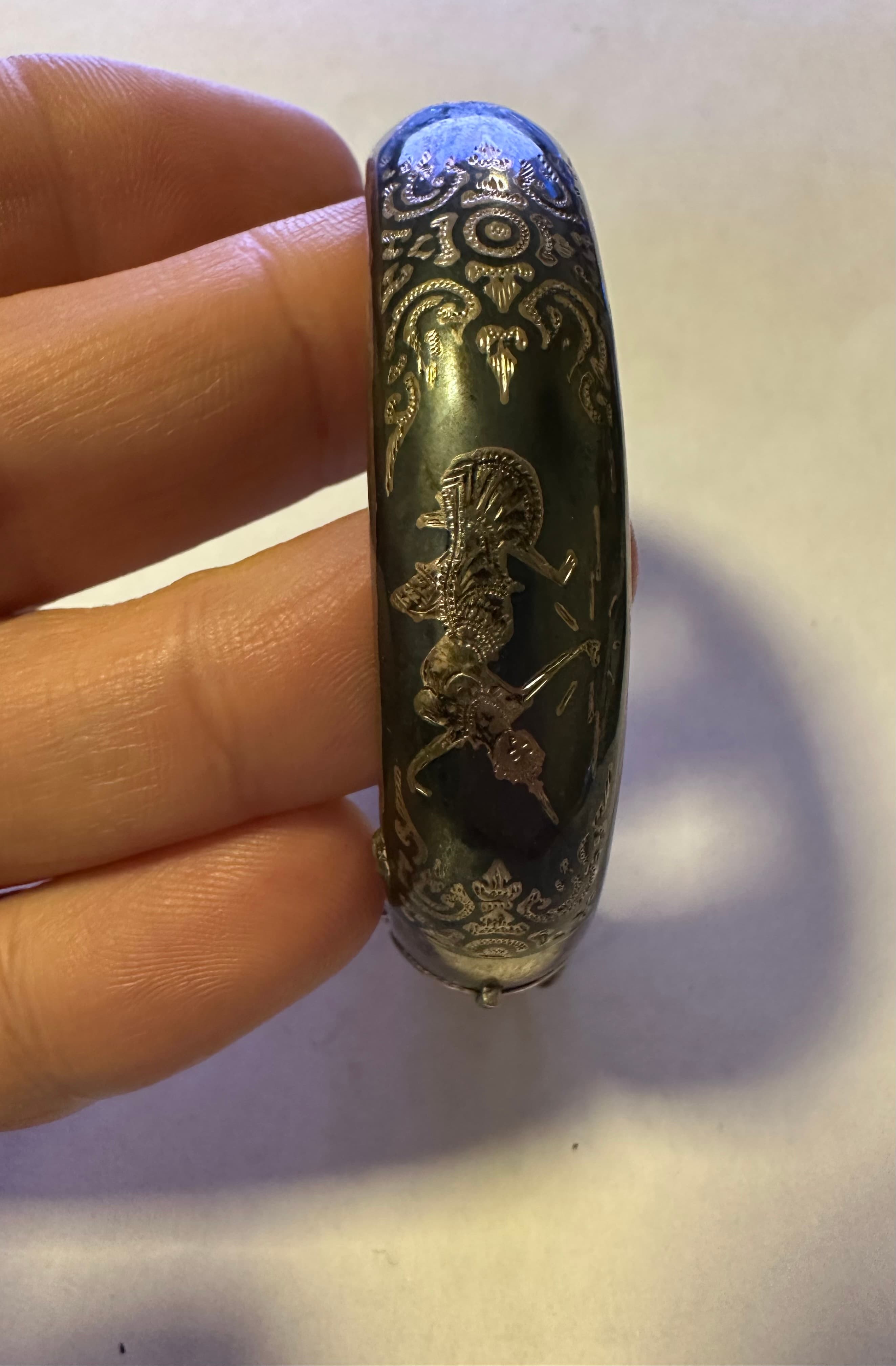 Siam Sterling Niello Bracelet 3