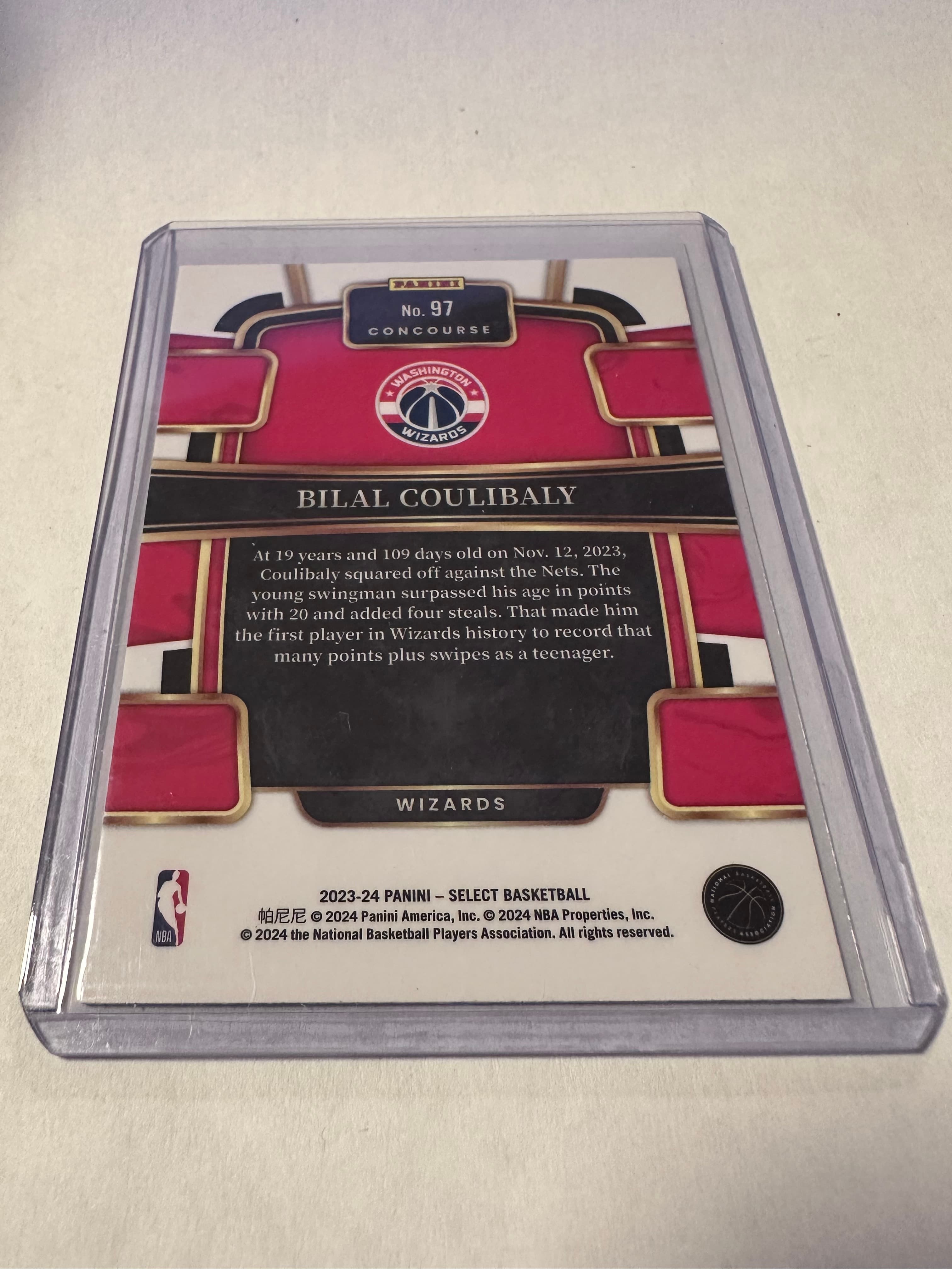 Bilal Coulibaly Rookie Lot – Select Blue + Court Kings Water Color + Donruss Rated Rookie 3