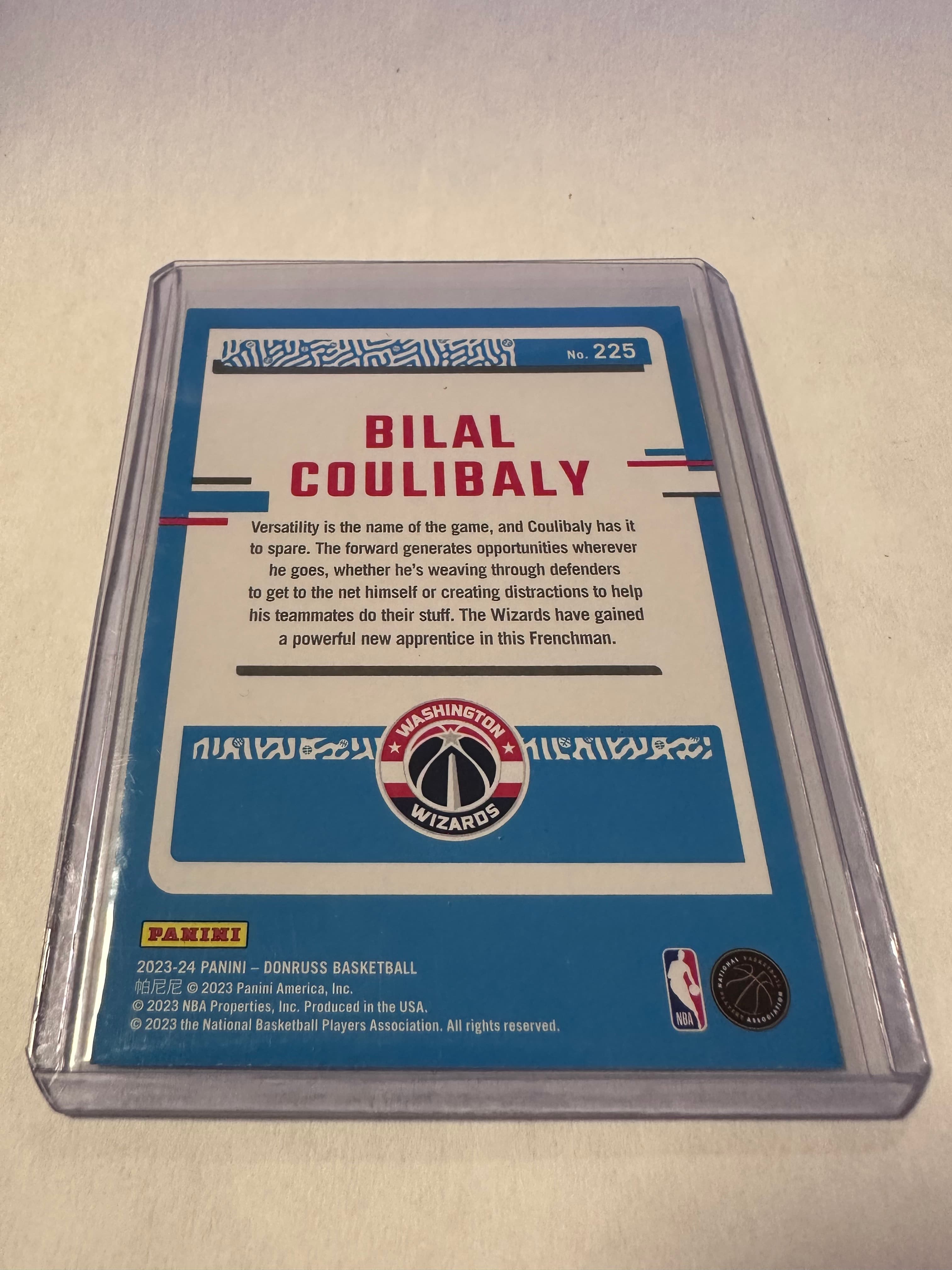 Bilal Coulibaly Rookie Lot – Select Blue + Court Kings Water Color + Donruss Rated Rookie 7