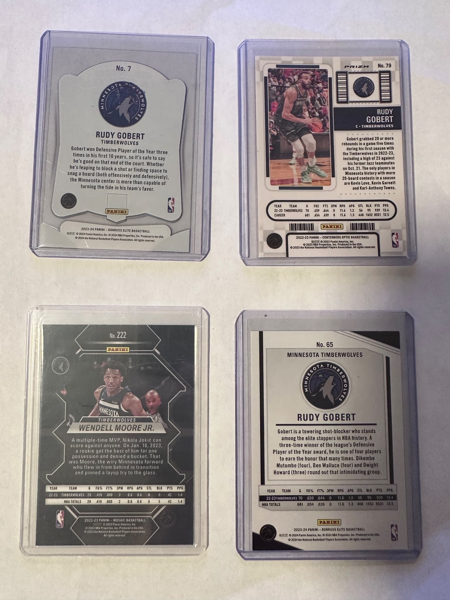 NBA Minnesota Timberwolves card lot (8 cards) 2