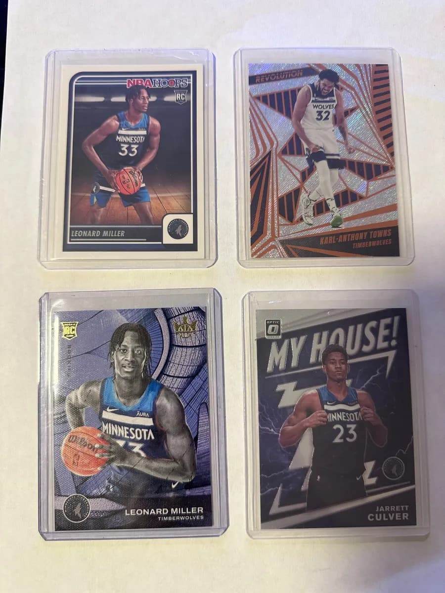 NBA Minnesota Timberwolves card lot (8 cards) 3
