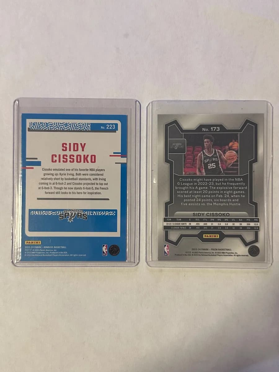 Sidy Cissoko Rookie Auto – Hoops Hot Signatures RC + 2 Free Rookie Cards 4