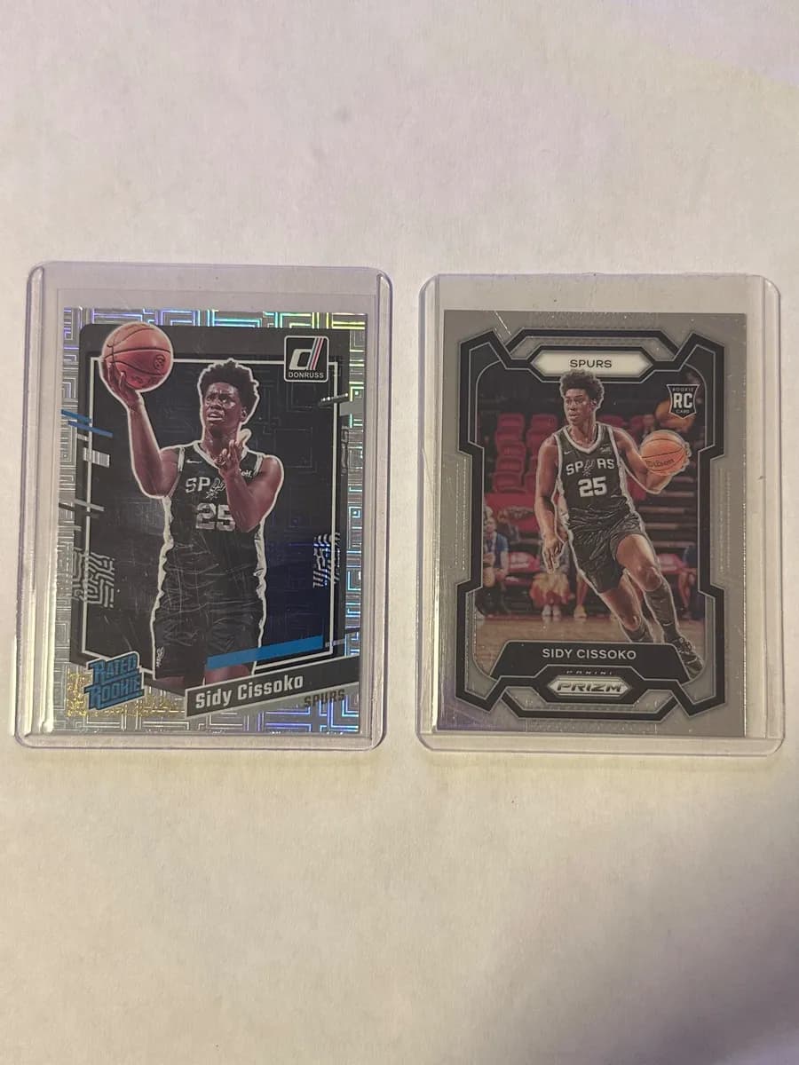 Sidy Cissoko Rookie Auto – Hoops Hot Signatures RC + 2 Free Rookie Cards 3