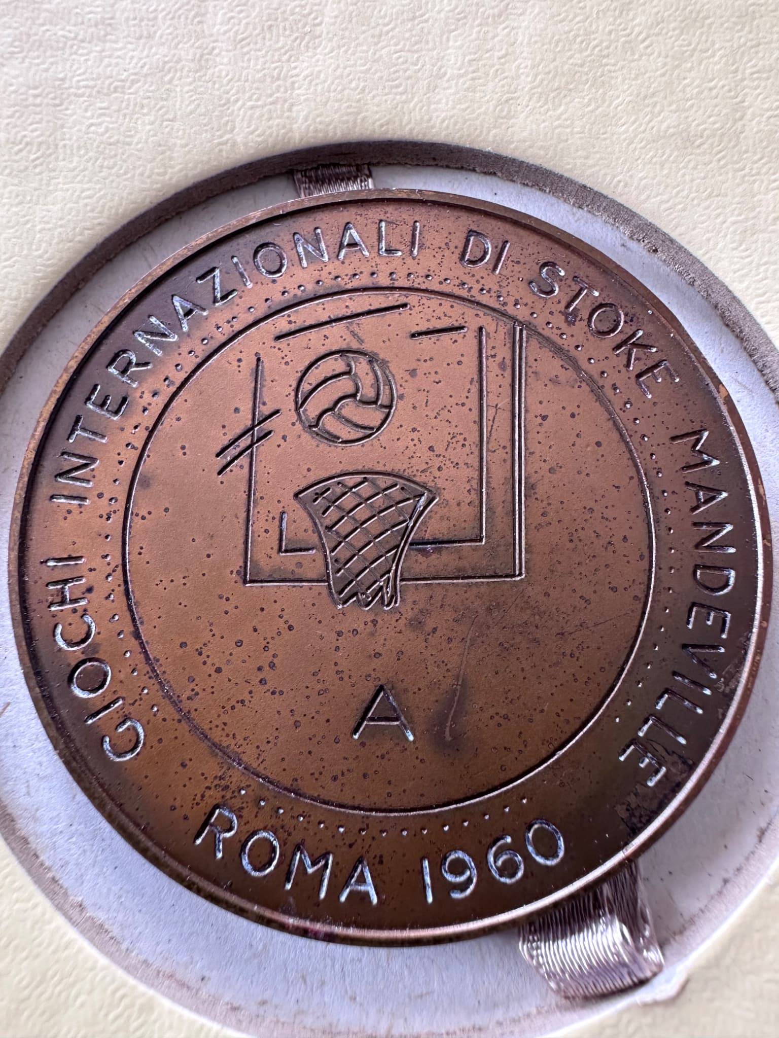 1960 Rome Paralympics Bronze Medal - Wheelchair Basketball - International Stoke Mandeville Games 2