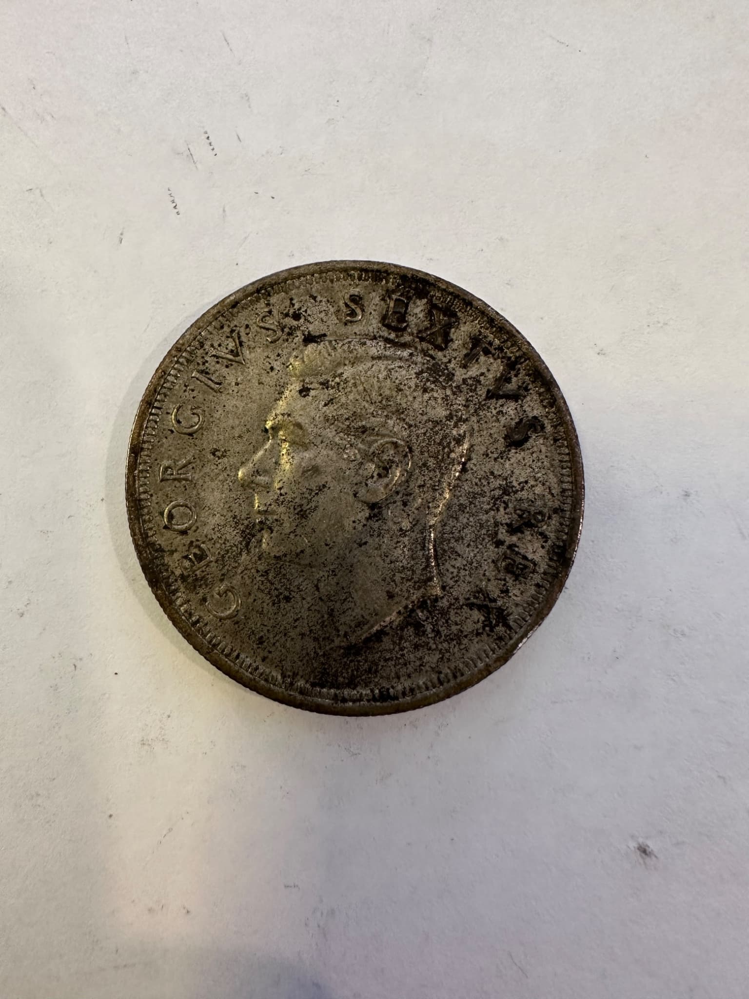 1952 South Africa 5 Shillings Coin – 1652–1952 Commemorative – Suid-Afrika / South Africa – 28.25g