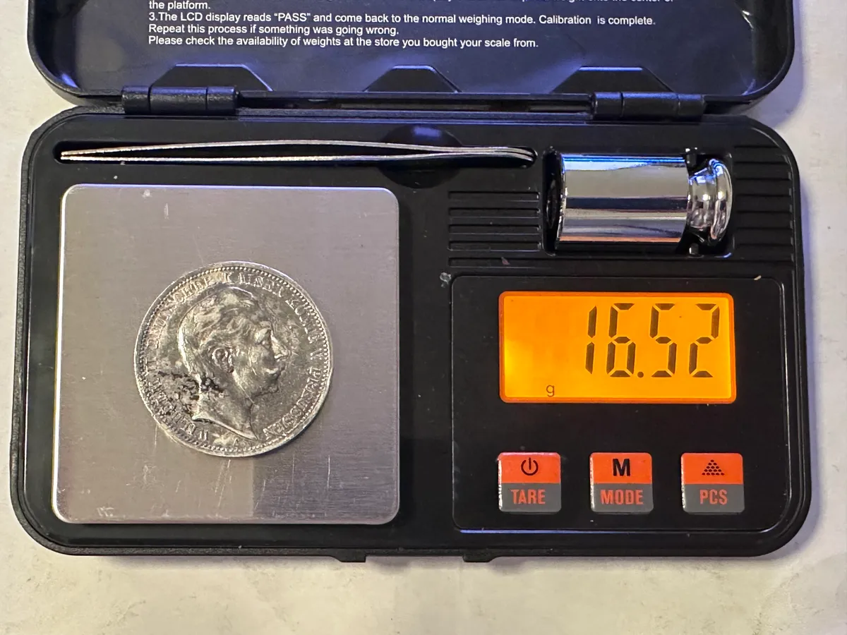 German Empire 3 Mark Silver Coin Wilhelm II 16.52g .900 Silver Deutsches Reich Eagle 3