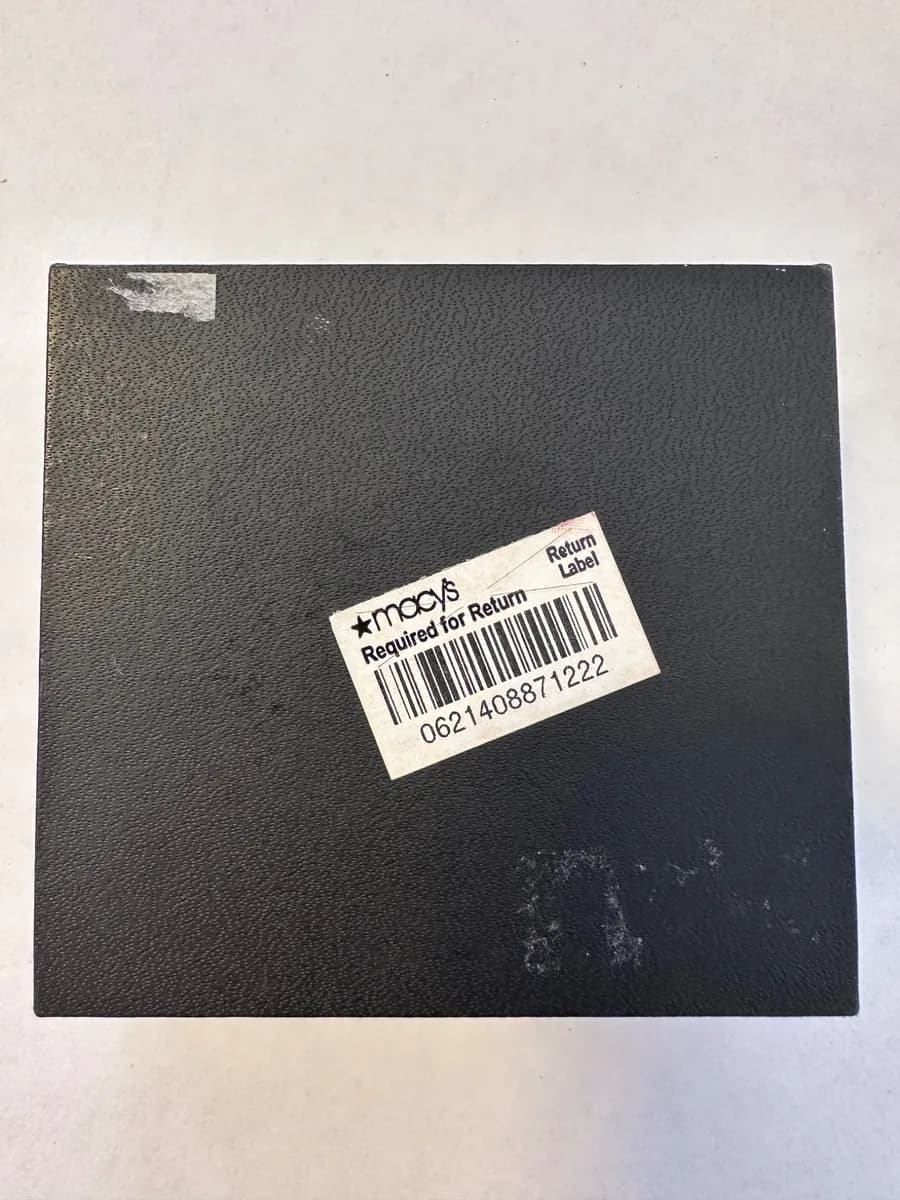 Macy’s Sterling Silver Swarovski Crystal Pink Flower Necklace in Box 4