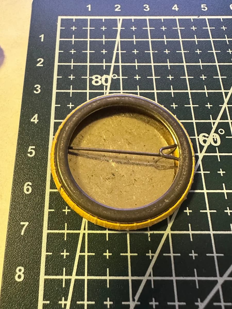 Vintage RIS Computer "Budimo Brži!" Pin Badge 2