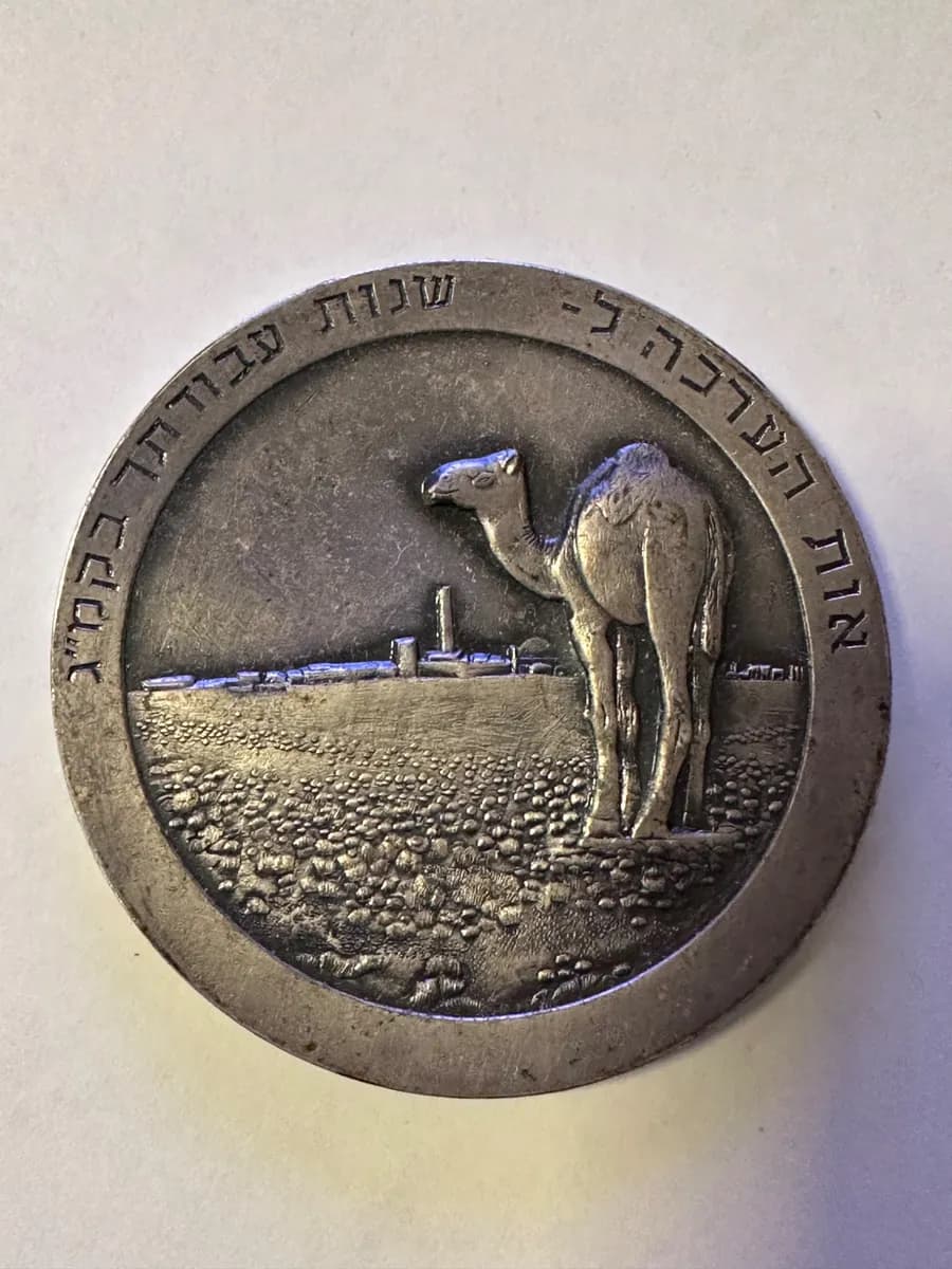 Rare Israel Atomic Energy Commission Medal – Negev Nuclear Research Center (Dimona) – 60mm 4