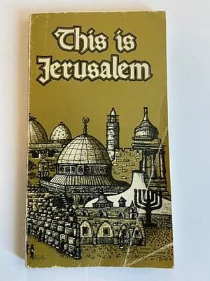 Jerusalem by Herbert Bishko Vintage 1970s Walkabout Travel Guide