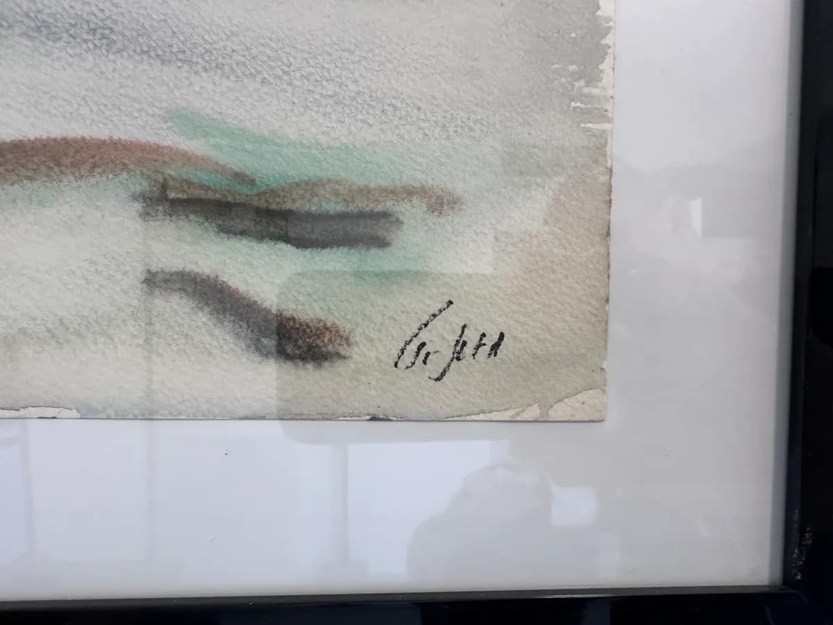 Mordechai Avniel (1900–1989) – Original Watercolor Landscape, Signed 5
