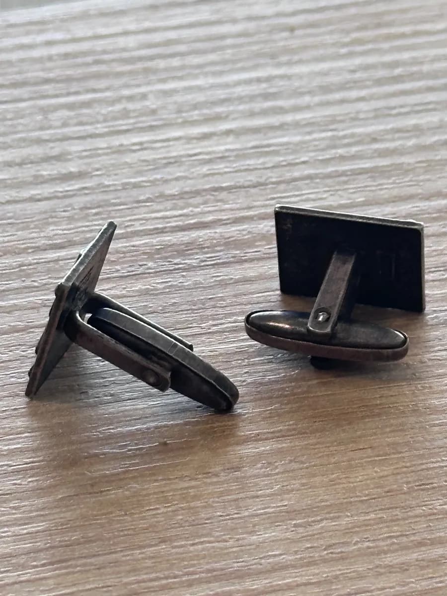 Genuine Vintage Soviet USSR "ЛЮМ" Leningrad Heraldic Warrior Cufflinks 4