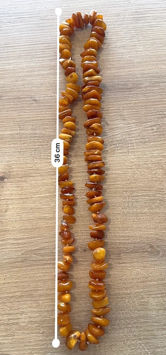 Vintage Baltic Amber Bead Necklace (90g) 6