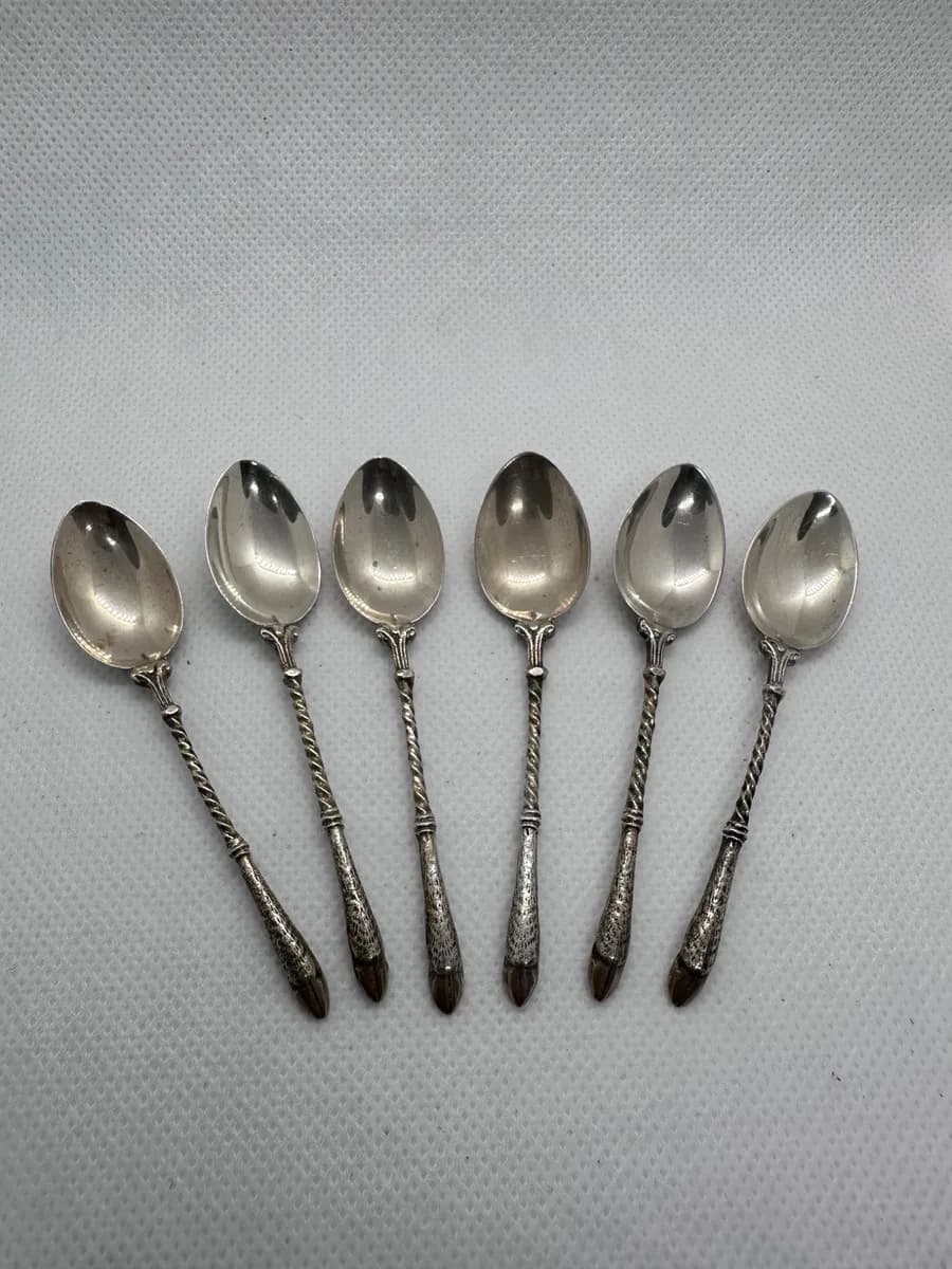Dutch 835 Silver Mocha Espresso Spoons Set
