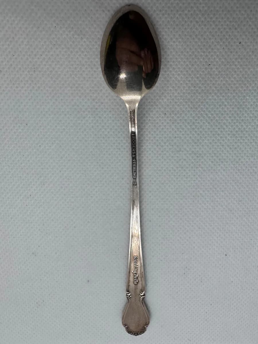 Rogers Wedding Bells Sterling Silver Teaspoon 2
