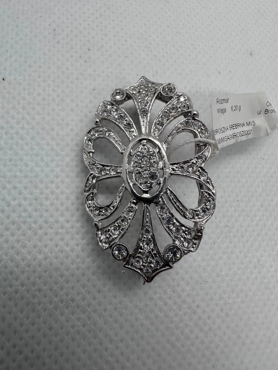 Sterling Silver Art Deco-Style Brooch - New Old Stock