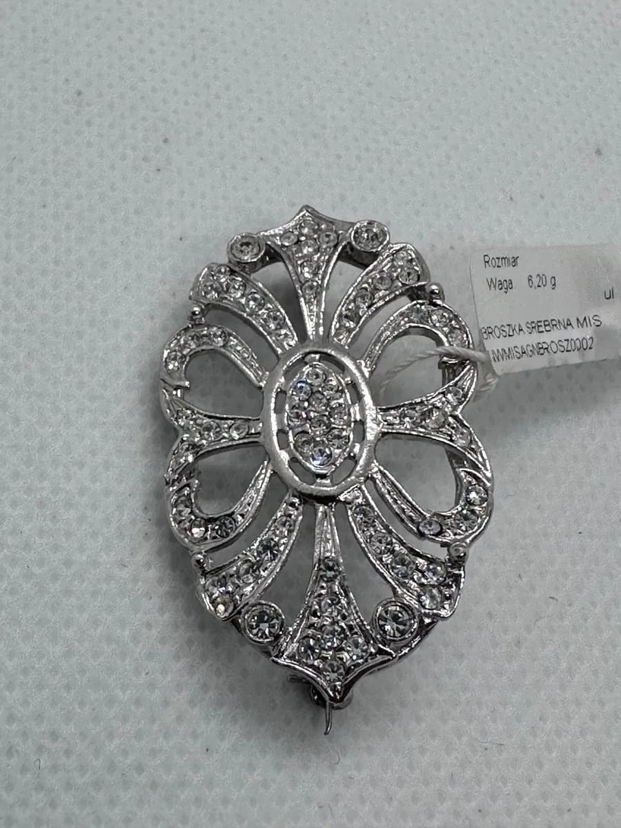 Sterling Silver Art Deco-Style Brooch - New Old Stock 3