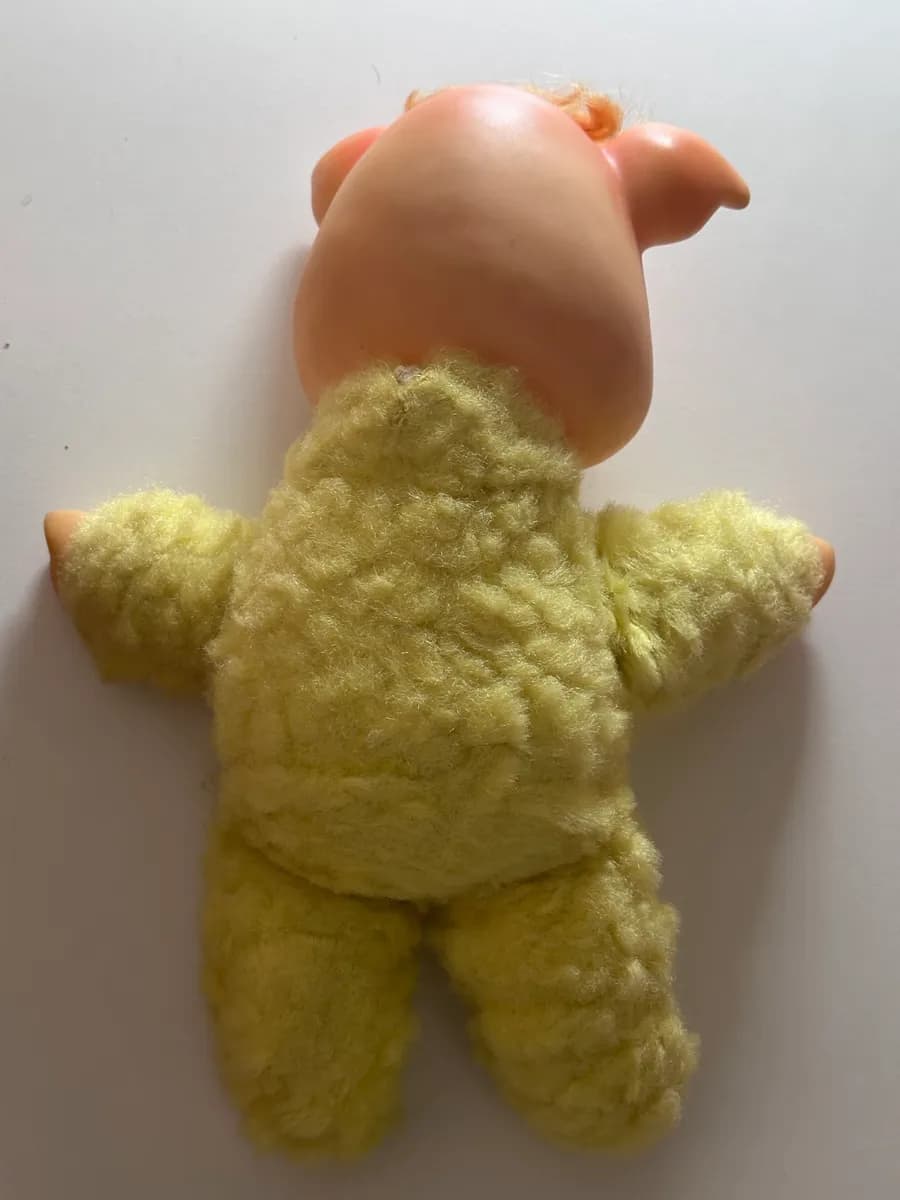 Vintage Soviet Rubber and Fabric Pig Doll 5