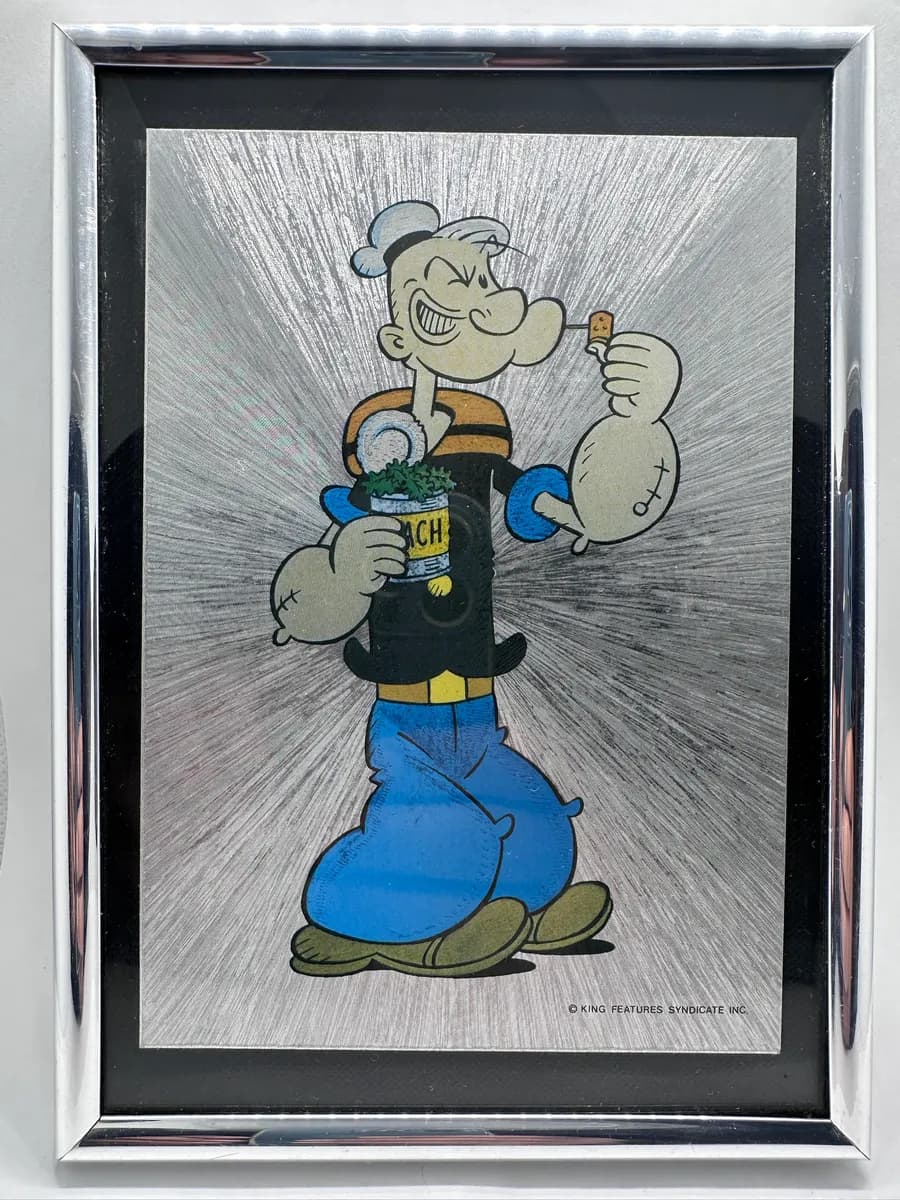 Vintage 1980s Popeye the Sailor Man - Original Belgian Foil Art
