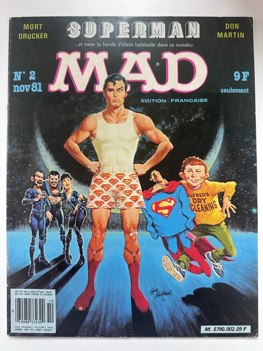MAD Magazine - Édition Française No. 2 (Nov 1981) - Superman Cover