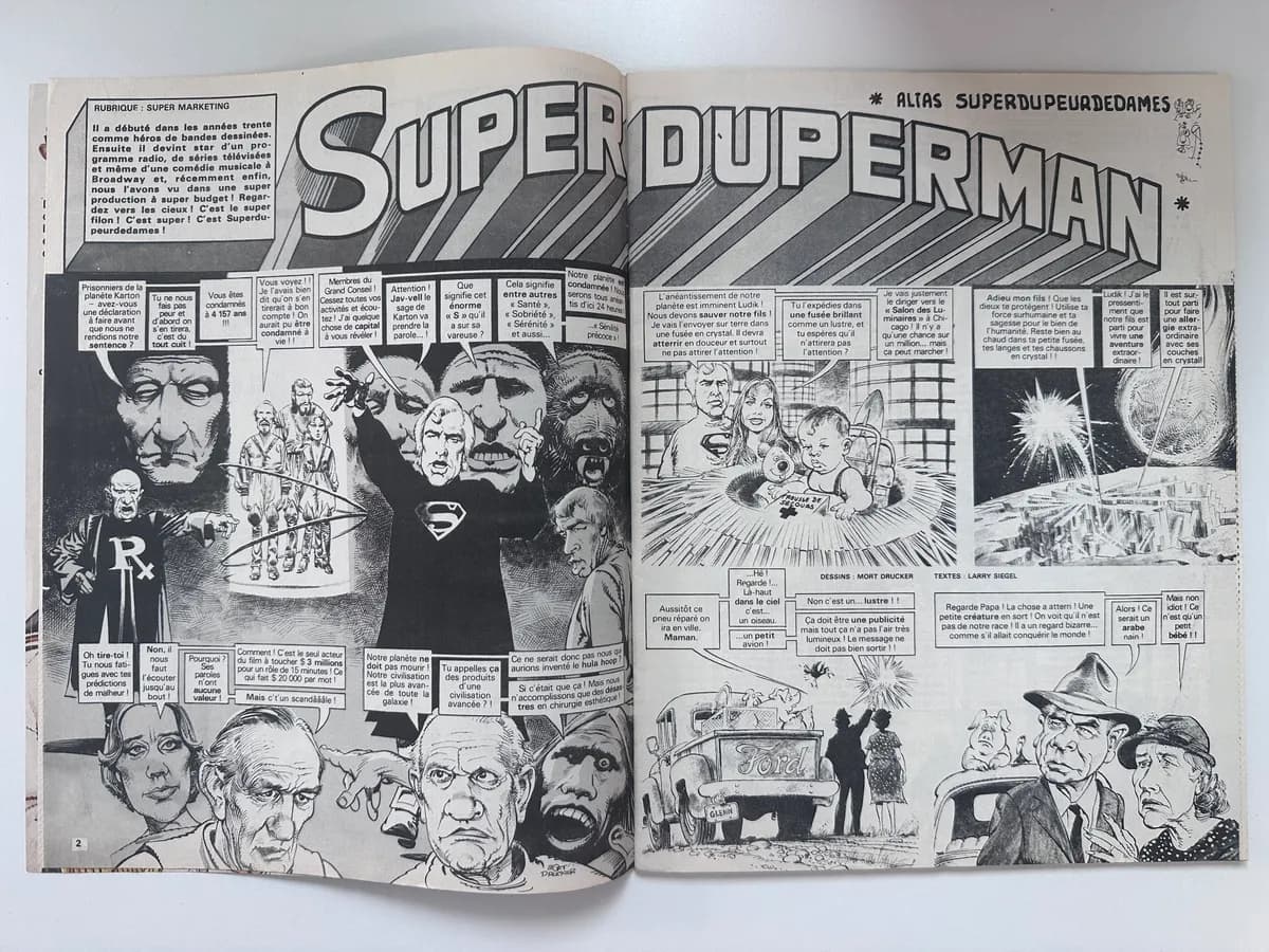 MAD Magazine - Édition Française No. 2 (Nov 1981) - Superman Cover 4