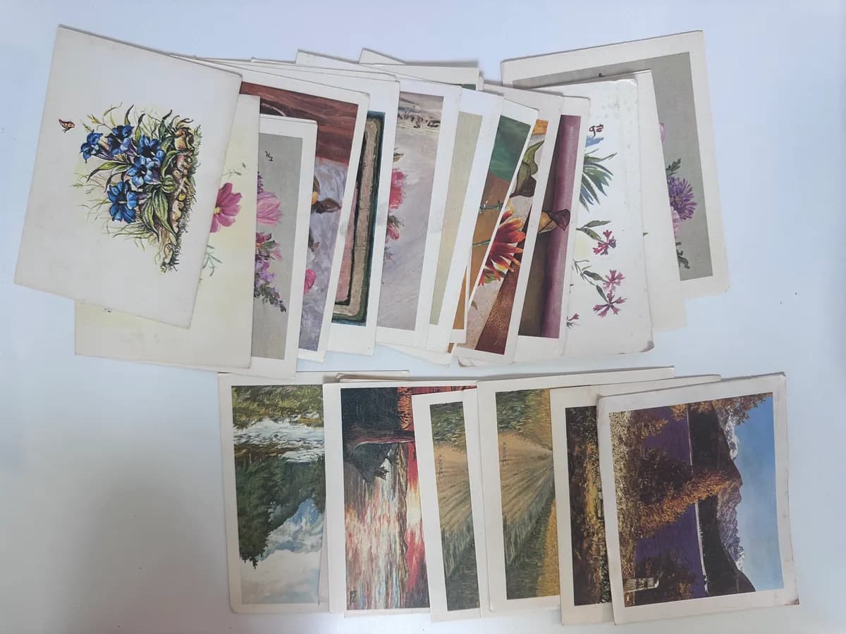12 Vintage Rosh Ha-Shana Greeting Card Bundle