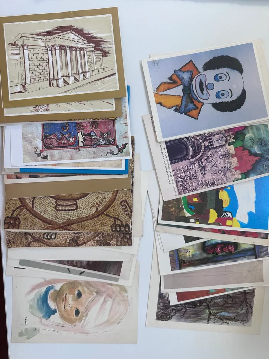 12 Vintage Rosh Ha-Shana Greeting Card Bundle 2