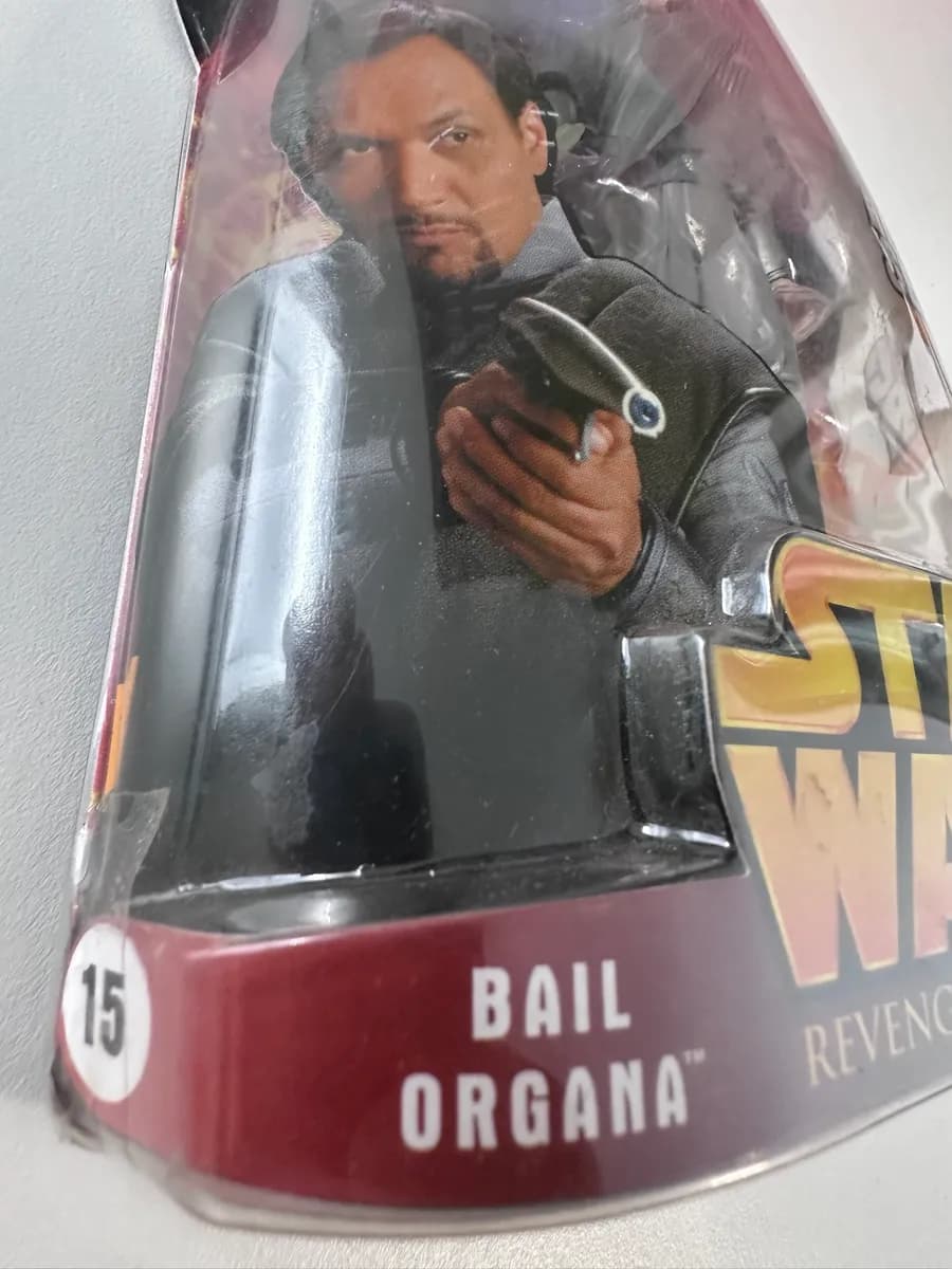 Star Wars Revenge of the Sith Bail Organa #15 Republic Senator, Hasbro 2005, Carded 3