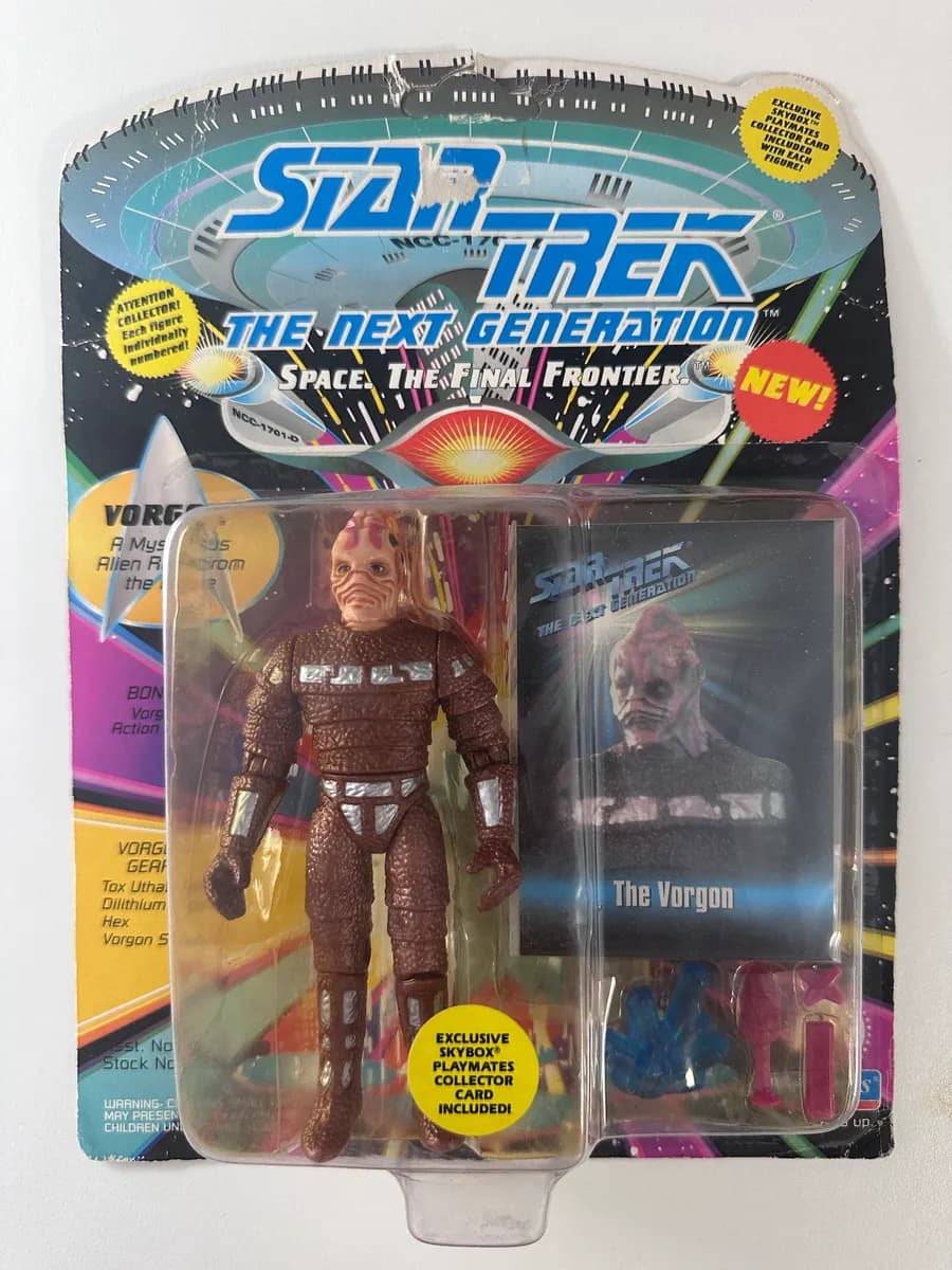 Star Trek The Next Generation "The Vorgon" Action Figure, Playmates 1993, Carded