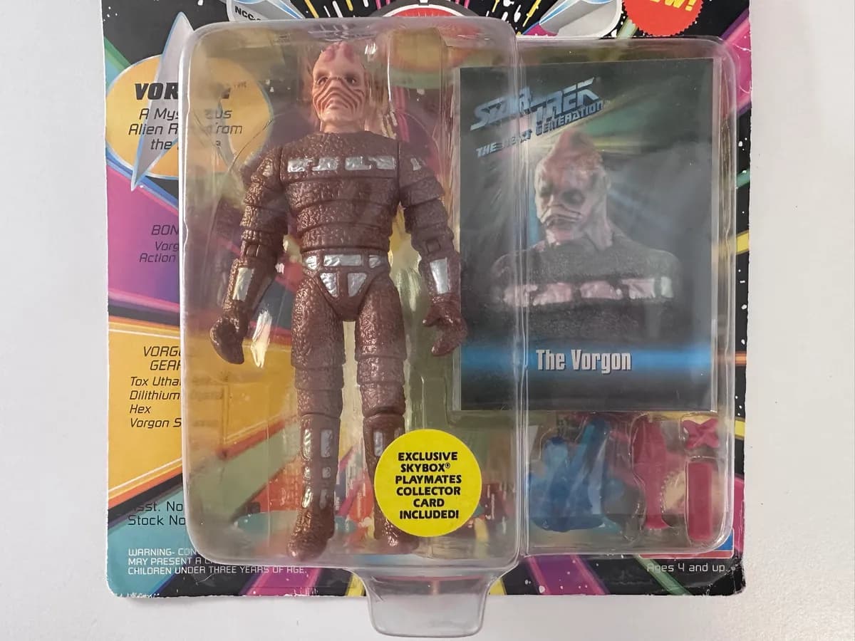 Star Trek The Next Generation "The Vorgon" Action Figure, Playmates 1993, Carded 3