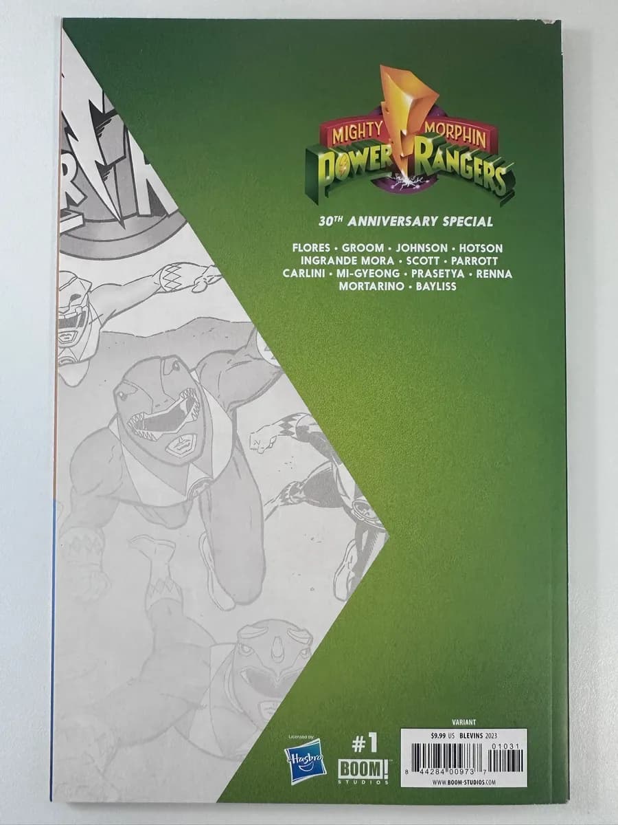 Mighty Morphin Power Rangers 30th Anniversary Special #1, Blevins Variant Cover, BOOM! Studios 2023 2
