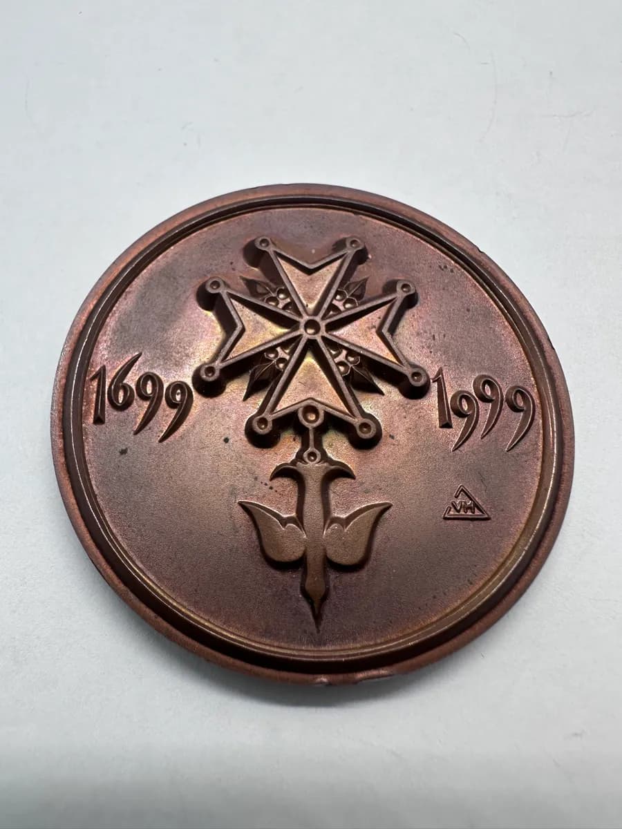 Bad Karlshafen 300th Anniversary Huguenot Bronze Medal 1699-1999 by Victor Huster 2