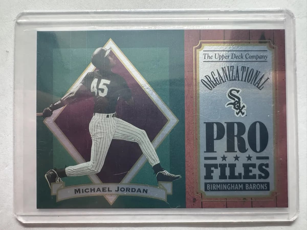 Michael Jordan 1995 Upper Deck Minors Organizational Pro Files #OP-6 Birmingham Barons