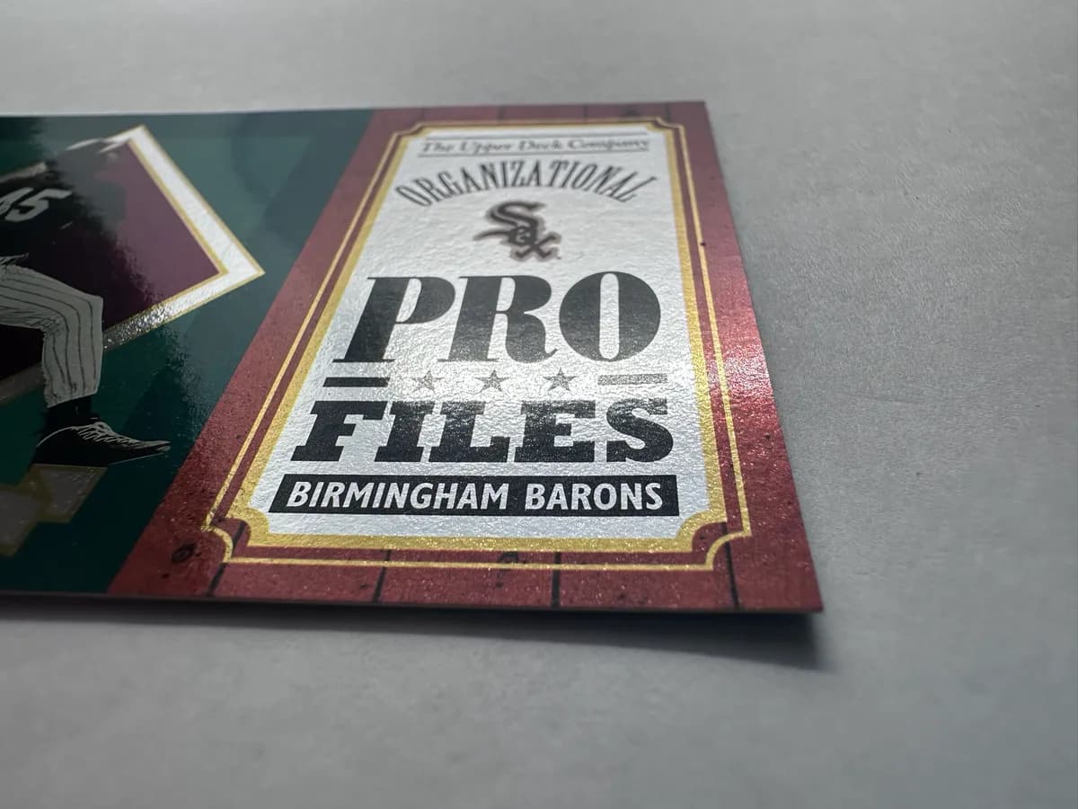 Michael Jordan 1995 Upper Deck Minors Organizational Pro Files #OP-6 Birmingham Barons 4