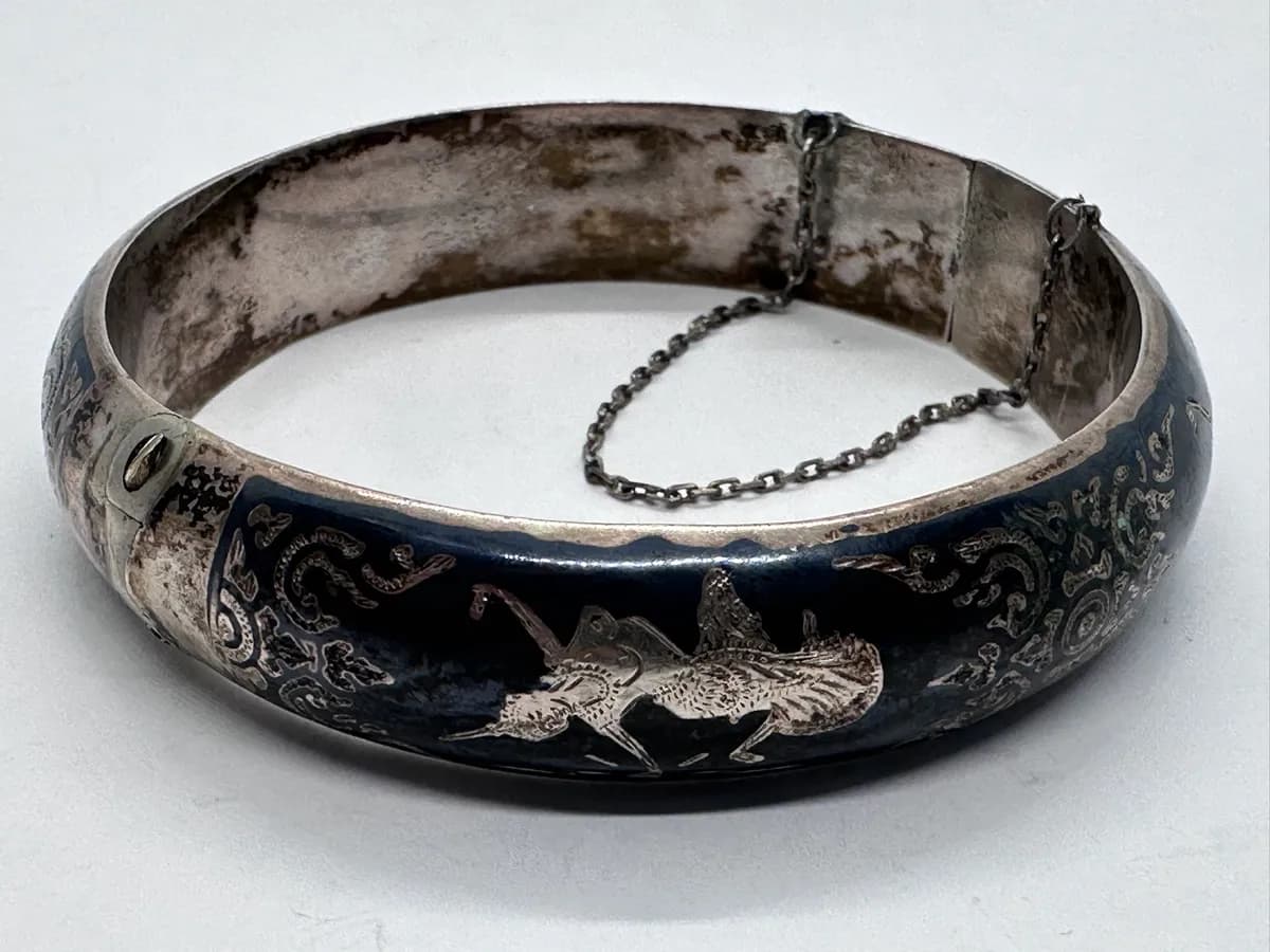 Siam Sterling Niello Bracelet 2
