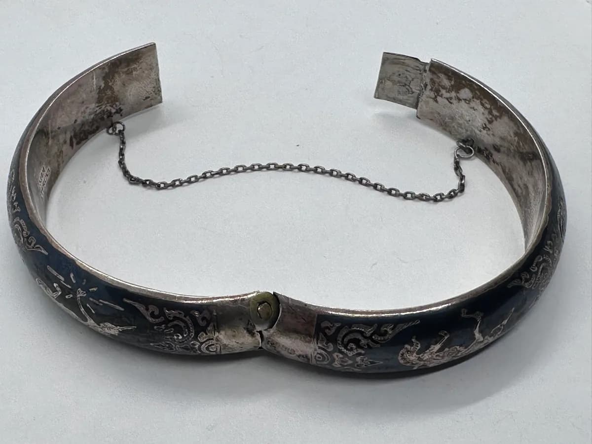Siam Sterling Niello Bracelet 5