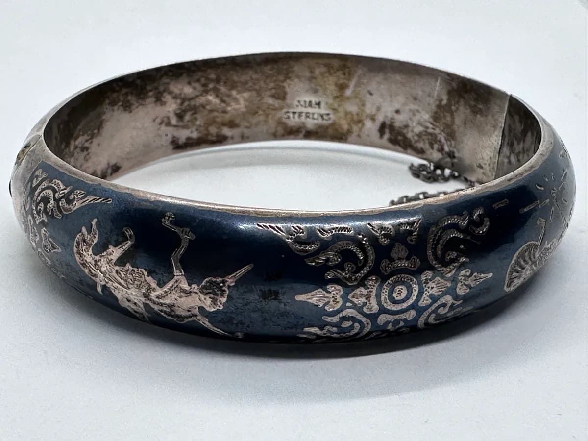 Siam Sterling Niello Bracelet