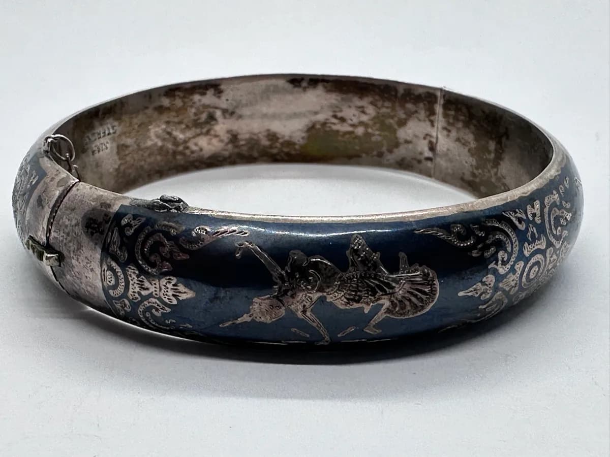 Siam Sterling Niello Bracelet 3