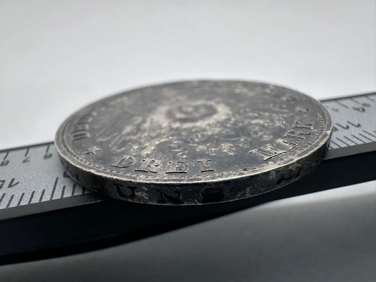 Prussia (German Empire) 3 Mark 1909-A Wilhelm II, Berlin Mint, KM#527, .900 Silver 16.52g 3