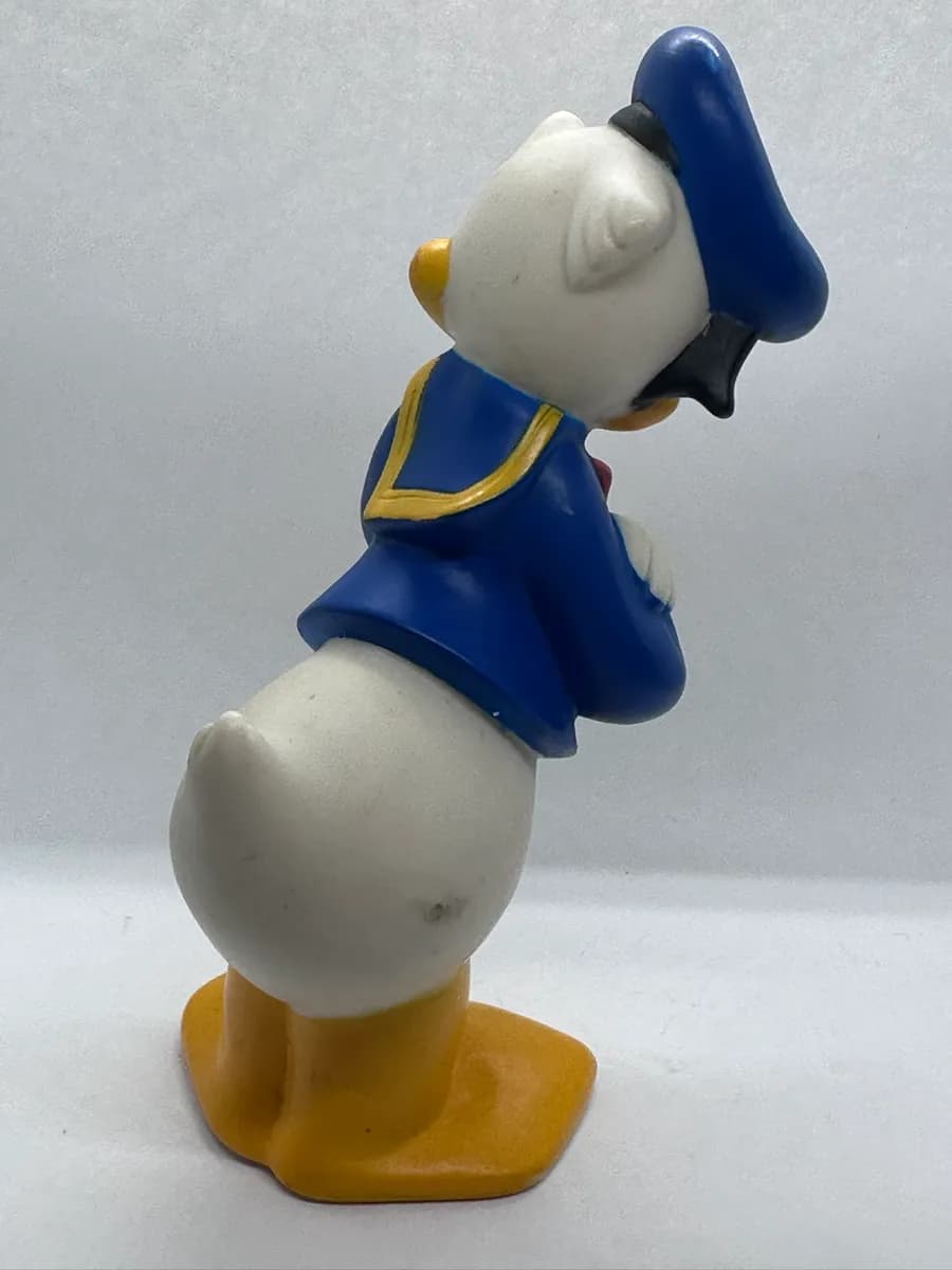 Vintage Disney Donald Duck Squeeze Toy Figure, Sailor Suit, Arms Crossed, 14 cm 5