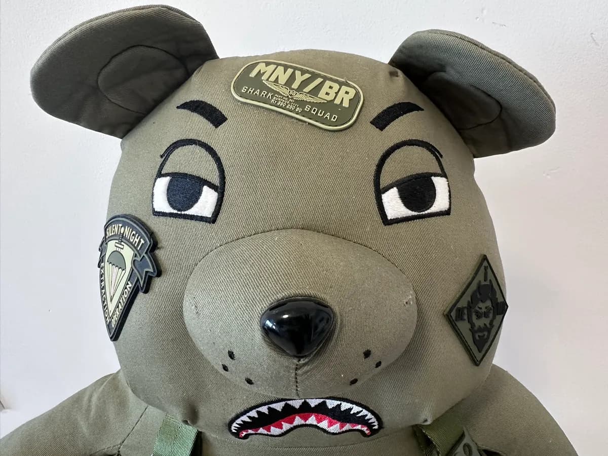 Sprayground Tactical Money Bear Backpack - Olive Green 4
