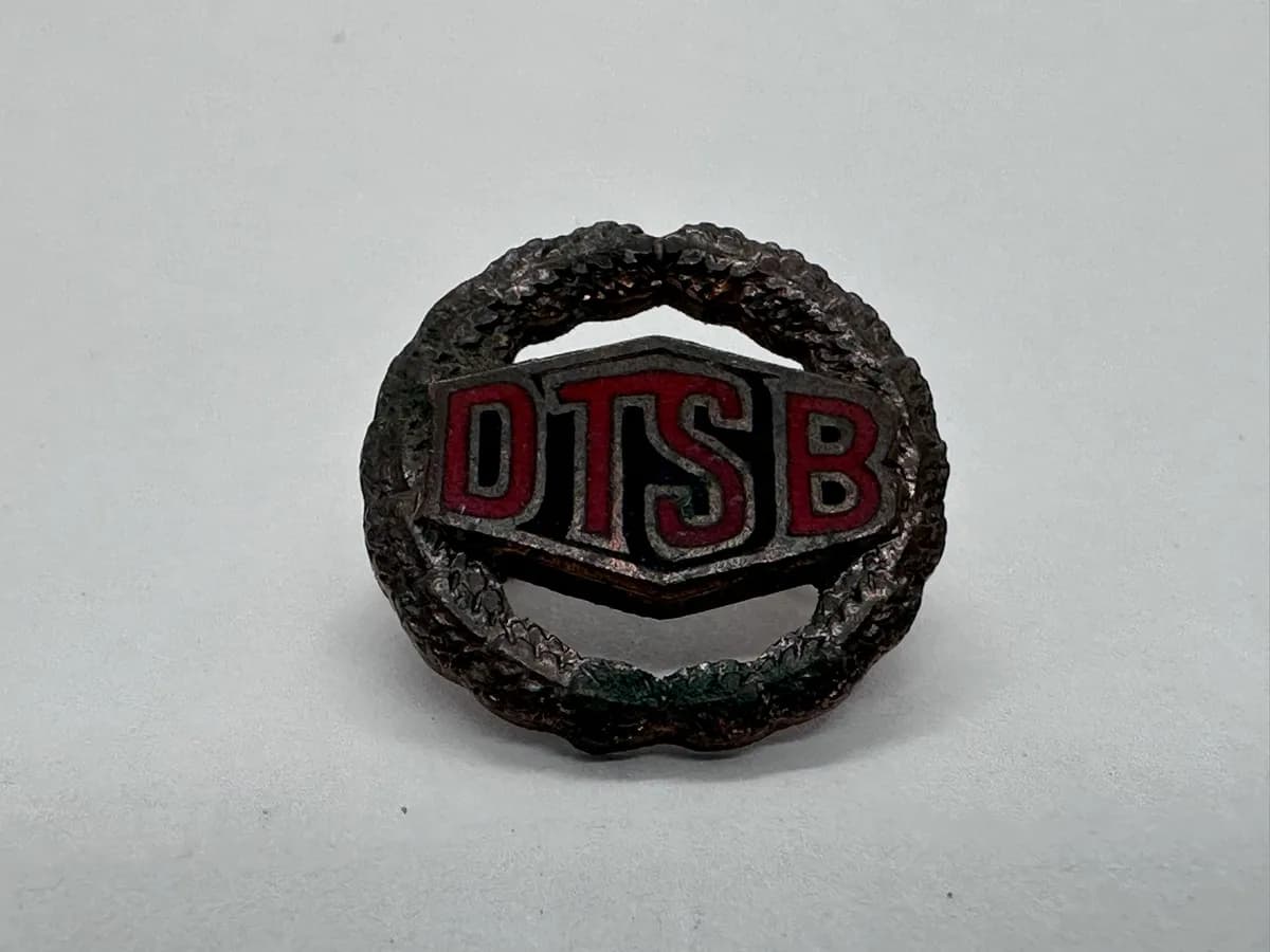 Vintage East German DTSB Sports Pin Badge