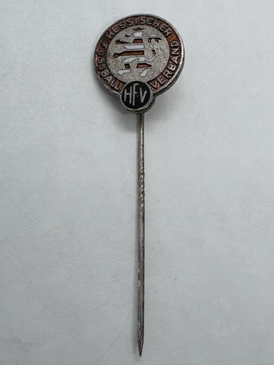 Vintage Hessischer Fussball-Verband (HFV) Enamel Stick Pin, Hessian Lion 2