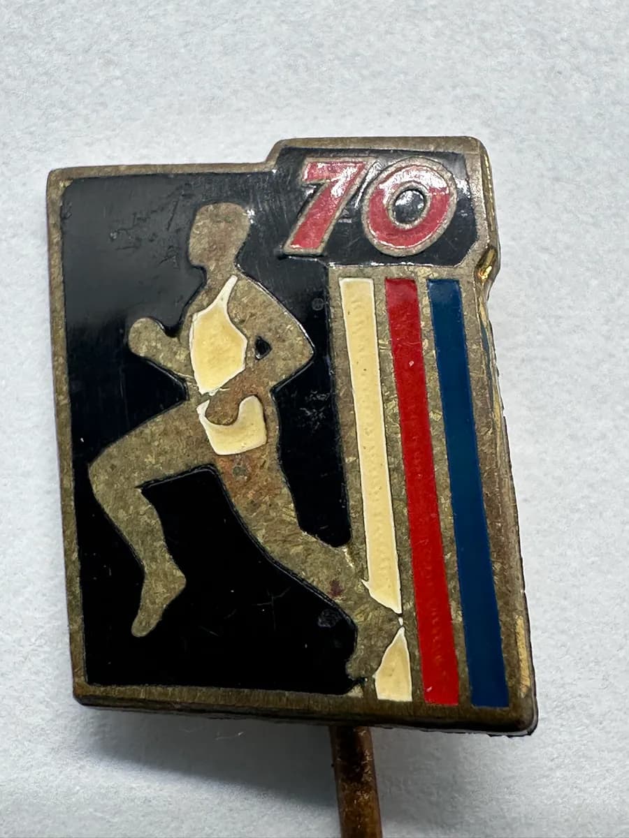 1967 Czechoslovakia Athletics Association 70th Anniversary Commemorative Pin