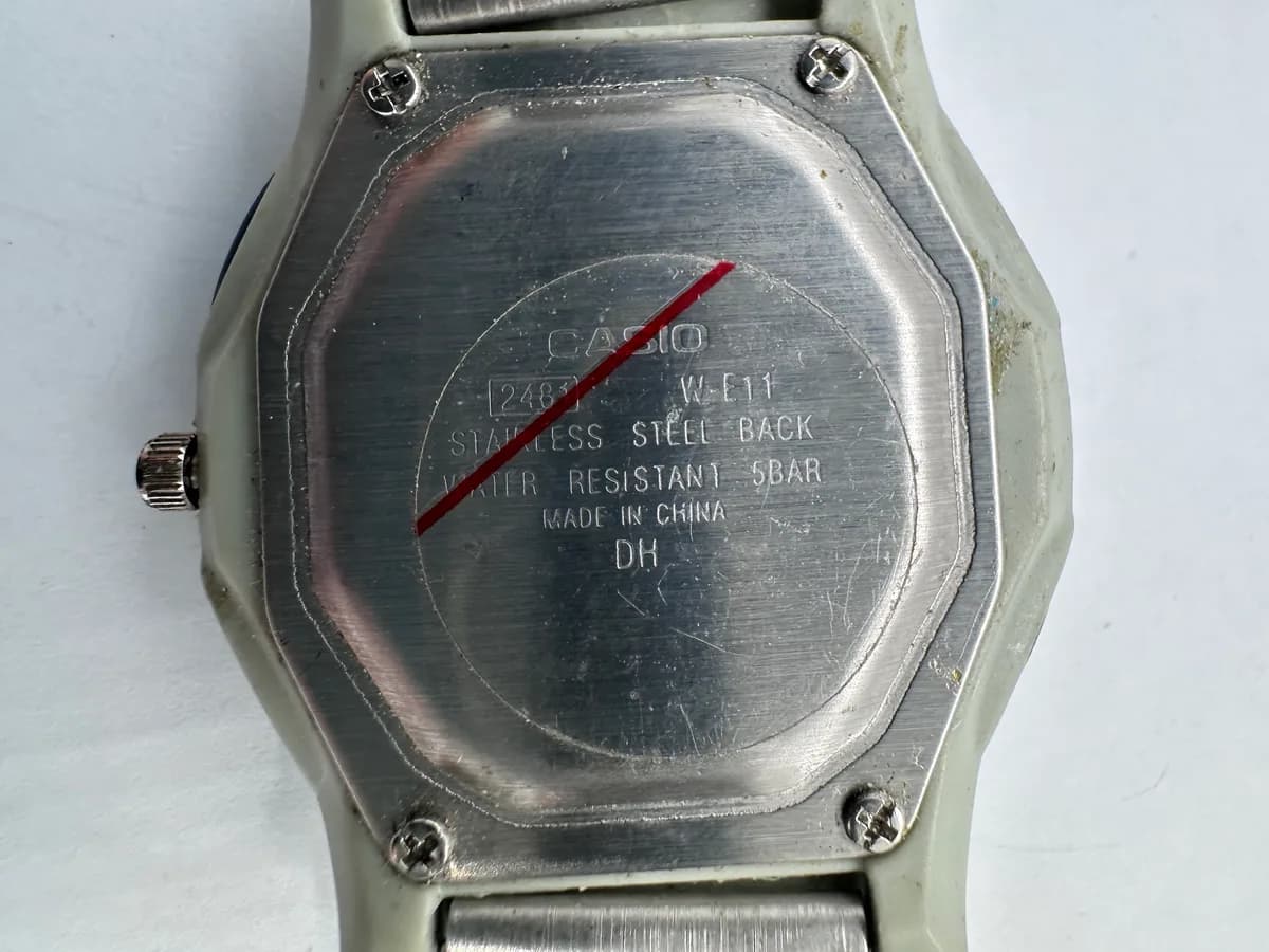 Vintage Casio Illuminator W-E11 Multifunction Quartz Watch, Module 2481, Untested 5