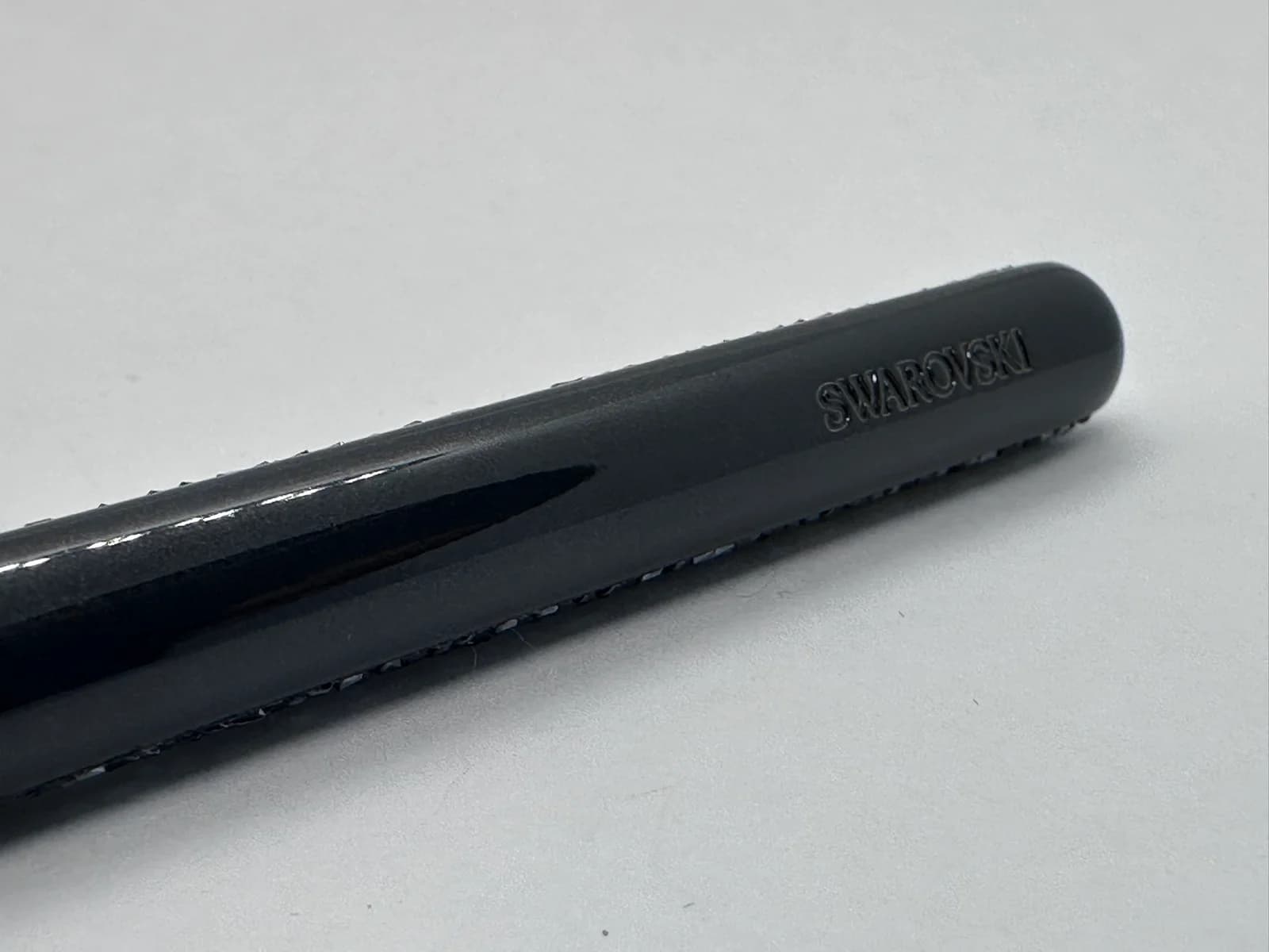 Swarovski Crystal Shimmer Ballpoint Pen, Black Lacquer with Jet Crystals 2