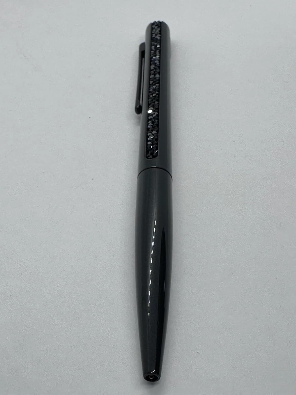 Swarovski Crystal Shimmer Ballpoint Pen, Black Lacquer with Jet Crystals 3